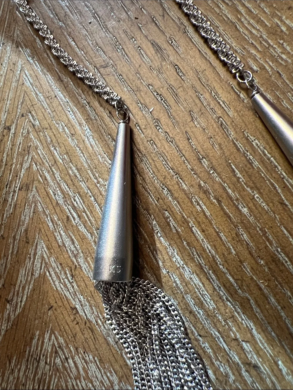 Kendra Scott Silver Tassel Lariat Necklace